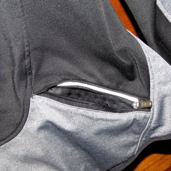 Nike Dri-Fit Sz Small Gray/Black Running Jacket Reflective Accents - Broken Zip - Picture 4 of 16